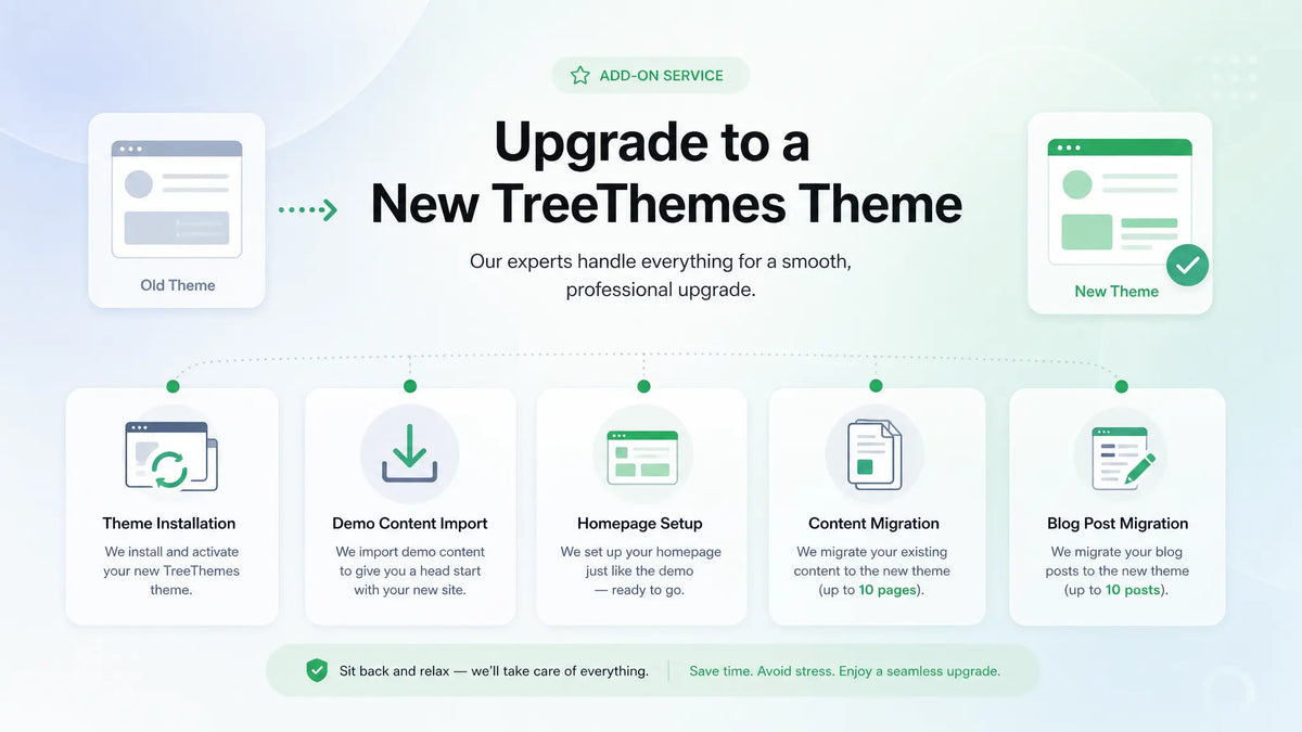 Theme Switch & Content Transfer