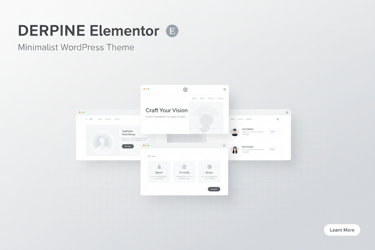 DERPINE Elementor – Minimalist WordPress Theme